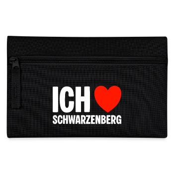 Schwarzenberg Ich liebe meine Stadt - Federtasche - Schwarz - Vorne