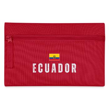 Ecuador-Flagge, ich liebe Ecuador - Federtasche - Rot - Vorne