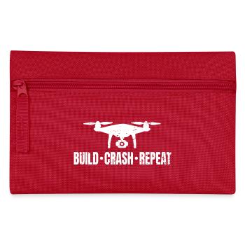 Drohne Build Crash Repeat - Federtasche - Rot - Vorne