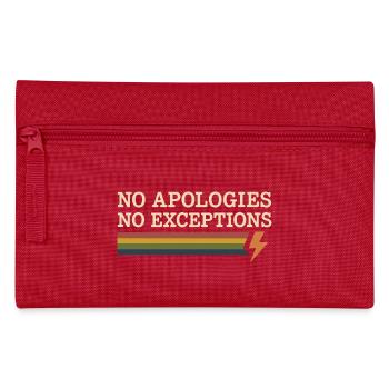 Groovy Pride Retro Gleichheit Queer Geschichte - Federtasche - Rot - Vorne