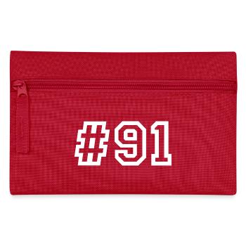 1991 Hashtag 91  - Federtasche - Rot - Vorne