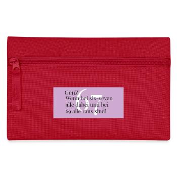 GenZ - six sept - Tout le monde est là - Trousse - rouge - Devant