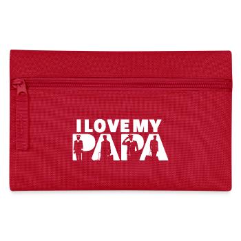 Pilot Airplane Evolution Flight Papa Pilot Dad - Pencil Case - red - Front