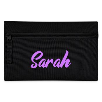 Sarah Namensschrift Druck - Federtasche - Schwarz - Vorne