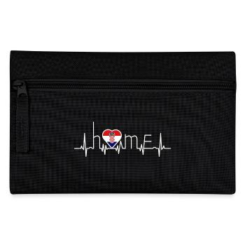 i love home homeland Croatia - Pencil Case - black - Front