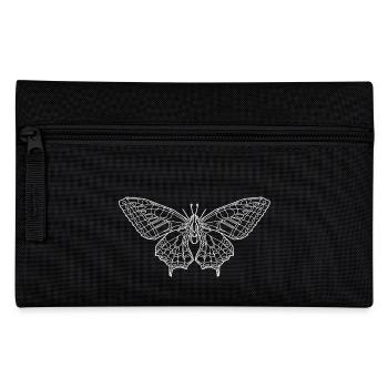 Butterfly white - Pencil Case - black - Front