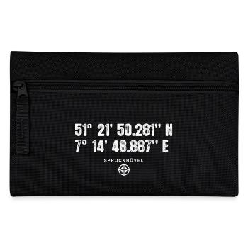 Sprockhövel Geocacher Geschenk Standort GPS Stadt - Federtasche - Schwarz - Vorne