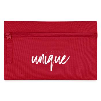 Proudly unique - Pencil Case - red - Front