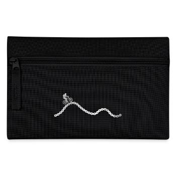 Mountainbiken Geschenk Mountainbiker Berg - Federtasche - Schwarz - Vorne