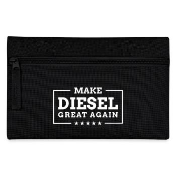 Make Diesel Great Again - Lustiger Abgasskandal - Federtasche - Schwarz - Vorne