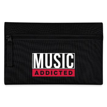 MUSIC ADDICTED - Pencil Case - black - Front