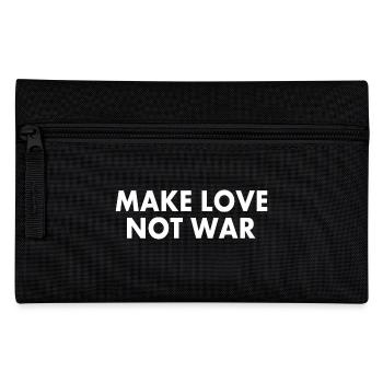 Make love not war - Federtasche - Schwarz - Vorne