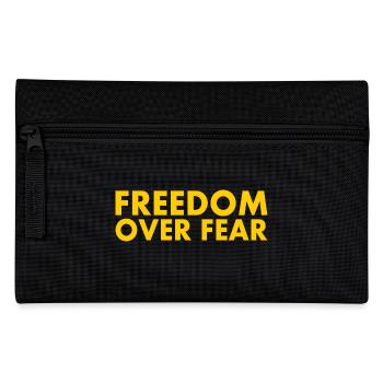 Freedom over fear - Federtasche - Schwarz - Vorne