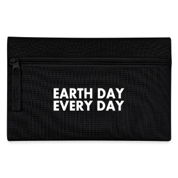 Earth day every day - Federtasche - Schwarz - Vorne