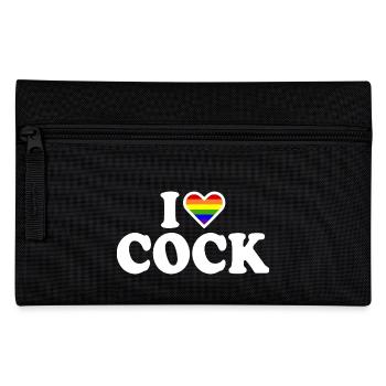 I love cock - Pencil Case - black - Front