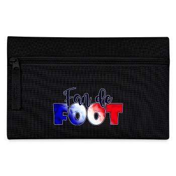 Fan de foot : cadeau passionné de football France - Trousse - noir - Devant
