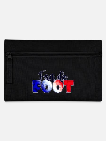 Fan de foot : cadeau passionné de football France - Trousse - noir