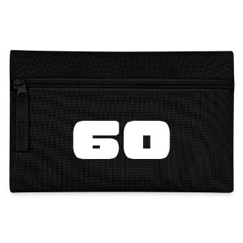 60. 60 ANS. 60e ANNIVERSAIRE. ANNIVERSAIRE 60 ANS. - Trousse - noir - Devant