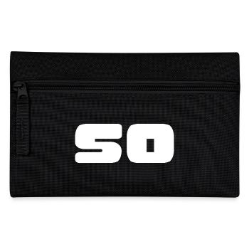 50. 50 JAHRE. 50-JÄHRIGES JUBILÄUM. GEBURTSTAG 50 JAHRE. - Federtasche - Schwarz - Vorne