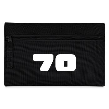 70. 70 JAHRE. 70-JÄHRIGES JUBILÄUM. GEBURTSTAG 70 JAHRE. - Federtasche - Schwarz - Vorne