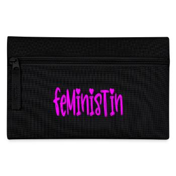Feministin - Federtasche - Schwarz - Vorne