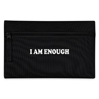 I am enough - Federtasche - Schwarz - Vorne