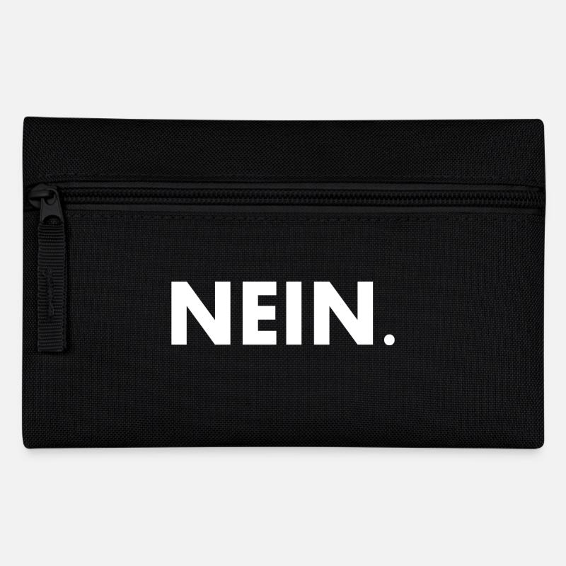 Nein - Federtasche - Schwarz
