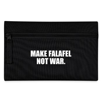 Make falafel not war - Trousse - noir - Devant