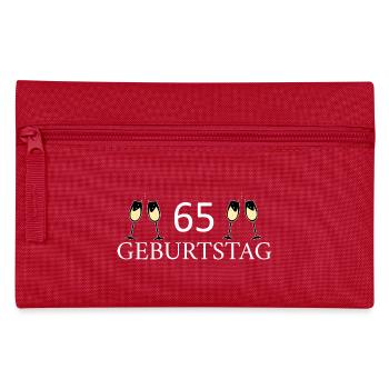 65th birthday 65 years - Pencil Case - red - Front