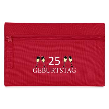 25.Geburtstag 25 Jahre - Federtasche - Rot - Vorne