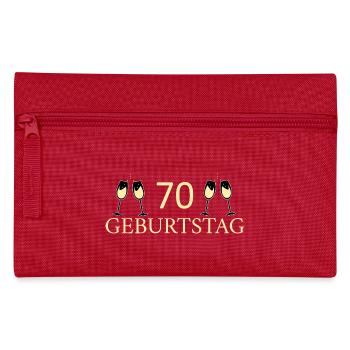 70th birthday 70 years - Pencil Case - red - Front