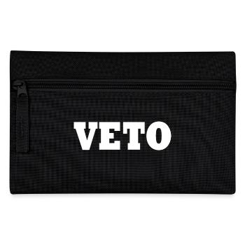 Veto - Federtasche - Schwarz - Vorne