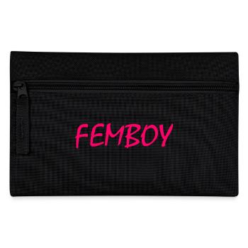 Femboy - Federtasche - Schwarz - Vorne