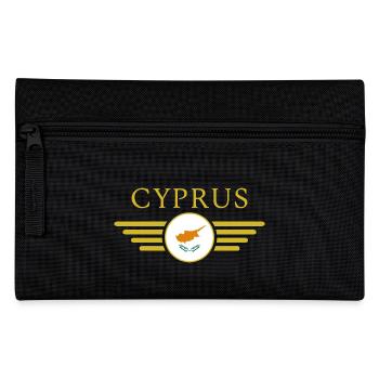 Ich liebe Zypern, Eleganz Stil Design T-Shirt - Federtasche - Schwarz - Vorne