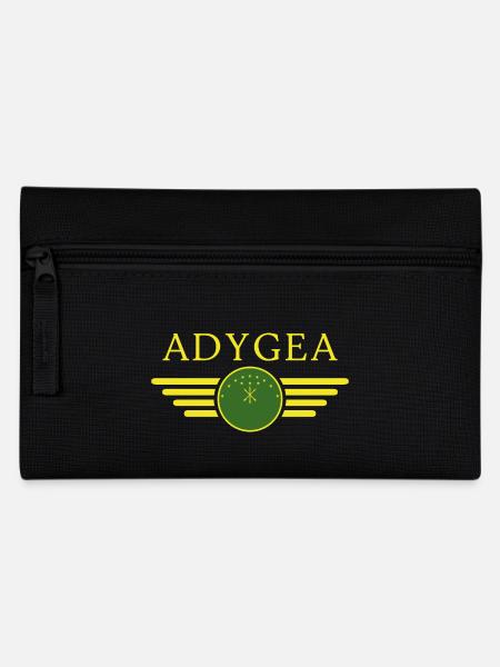 Ich liebe Adygeja, Eleganz Stil Design T-Shirt - Federtasche - Schwarz