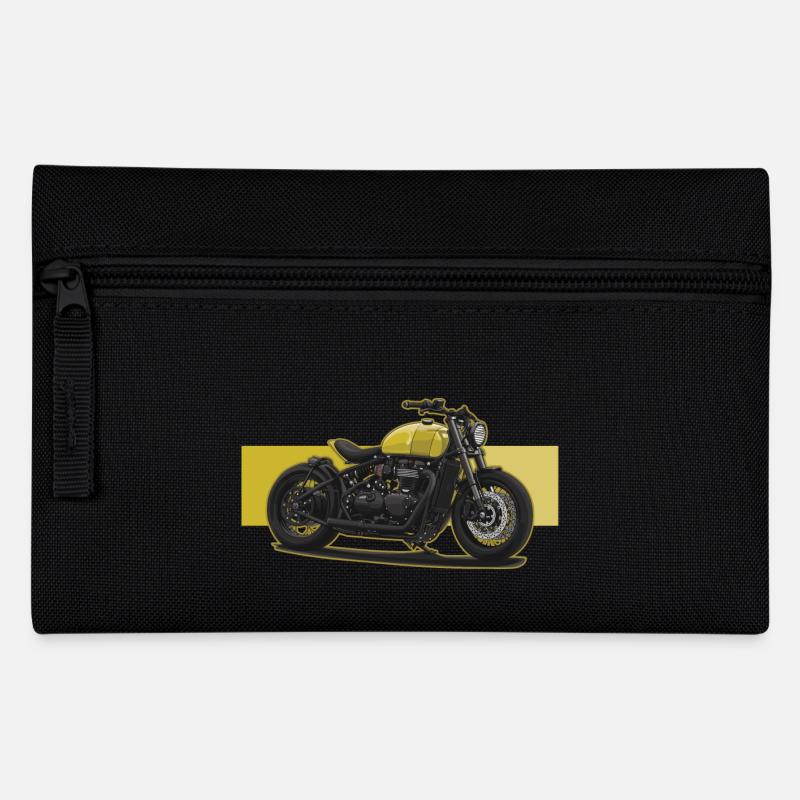 Bobber // Custom // Motorrad - Federtasche - Schwarz