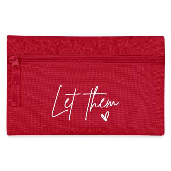 Let Them Heart Kindness Matters - Pencil Case - red - Front