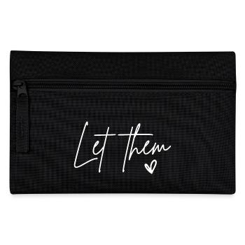 Let Them Heart Kindness Matters - Pencil Case - black - Front
