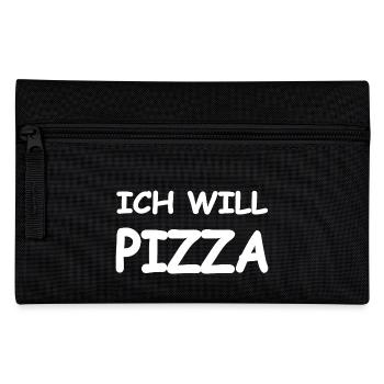 Pizza - Federtasche - Schwarz - Vorne