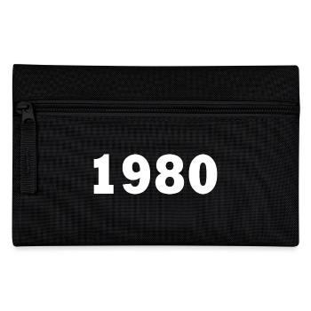 1980 - Federtasche - Schwarz - Vorne