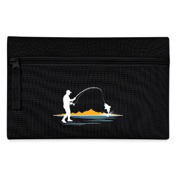 Angler-Herzschlag - Herzlinie - Federtasche - Schwarz - Vorne