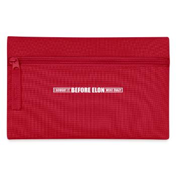 I bought it before Elon went crazy - Federtasche - Rot - Vorne