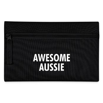 Awesome Aussie - Austrlia - Australia Down Under - Pencil Case - black - Front