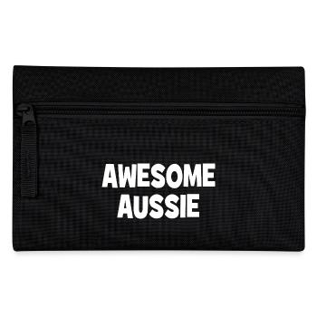 Awesome Aussie - Austrlia - Australia Down Under - Pencil Case - black - Front