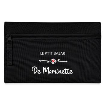 Grandma's Little Bazaar - Granny Gift Idea - Pencil Case - black - Front