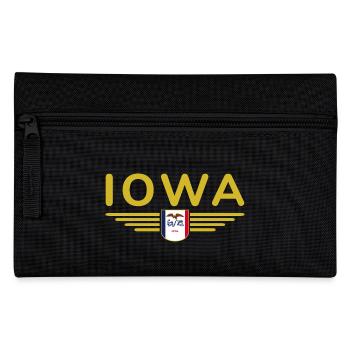 Iowa Fan T-Shirt – Your State! - Pencil Case - black - Front