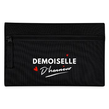 Bridesmaid Hearts - Bride Gift - Pencil Case - black - Front