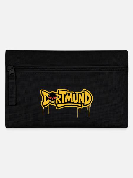 Dortmund Totenkopf Graffiti - Federtasche - Schwarz