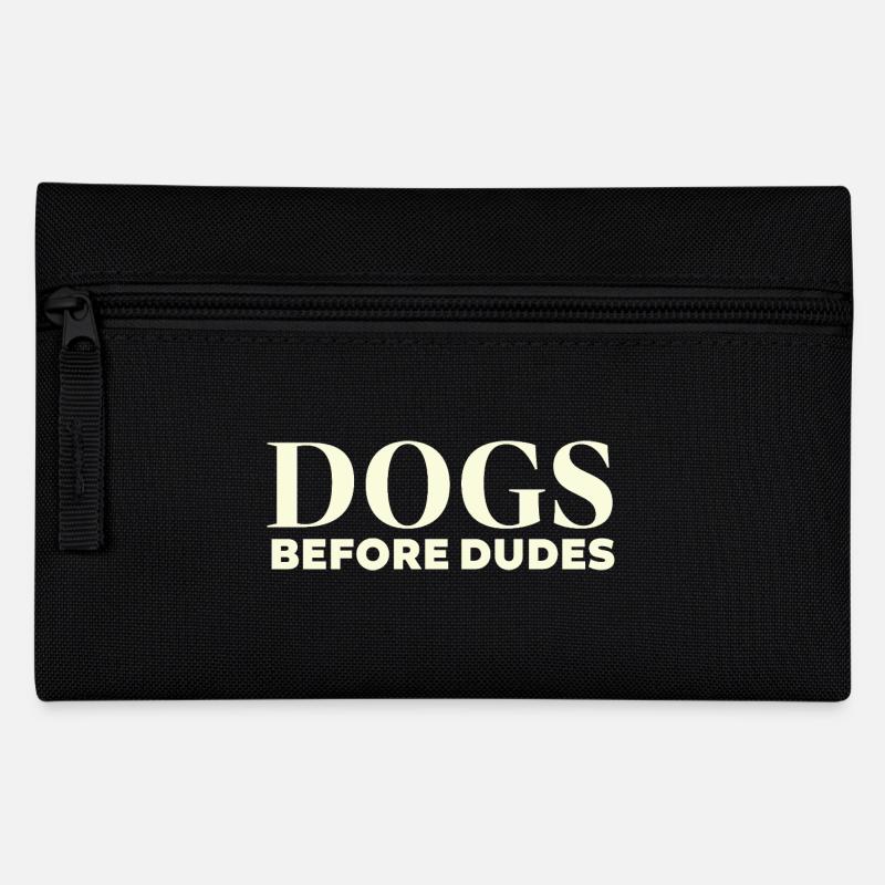 Dog before dudes - Federtasche - Schwarz