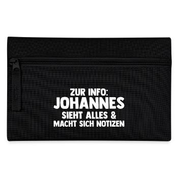 Johannes - Federtasche - Schwarz - Vorne